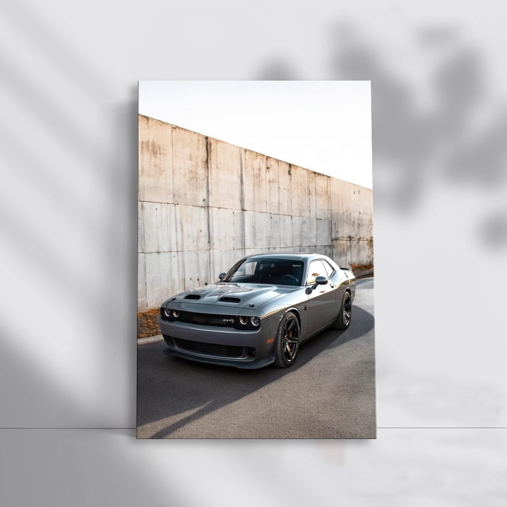 Dodge in Front of Concrete Wall - Bold and Rugged Design