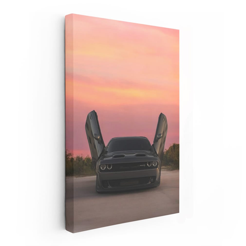 Sunset Dodge - Classic Car Elegance in Motion