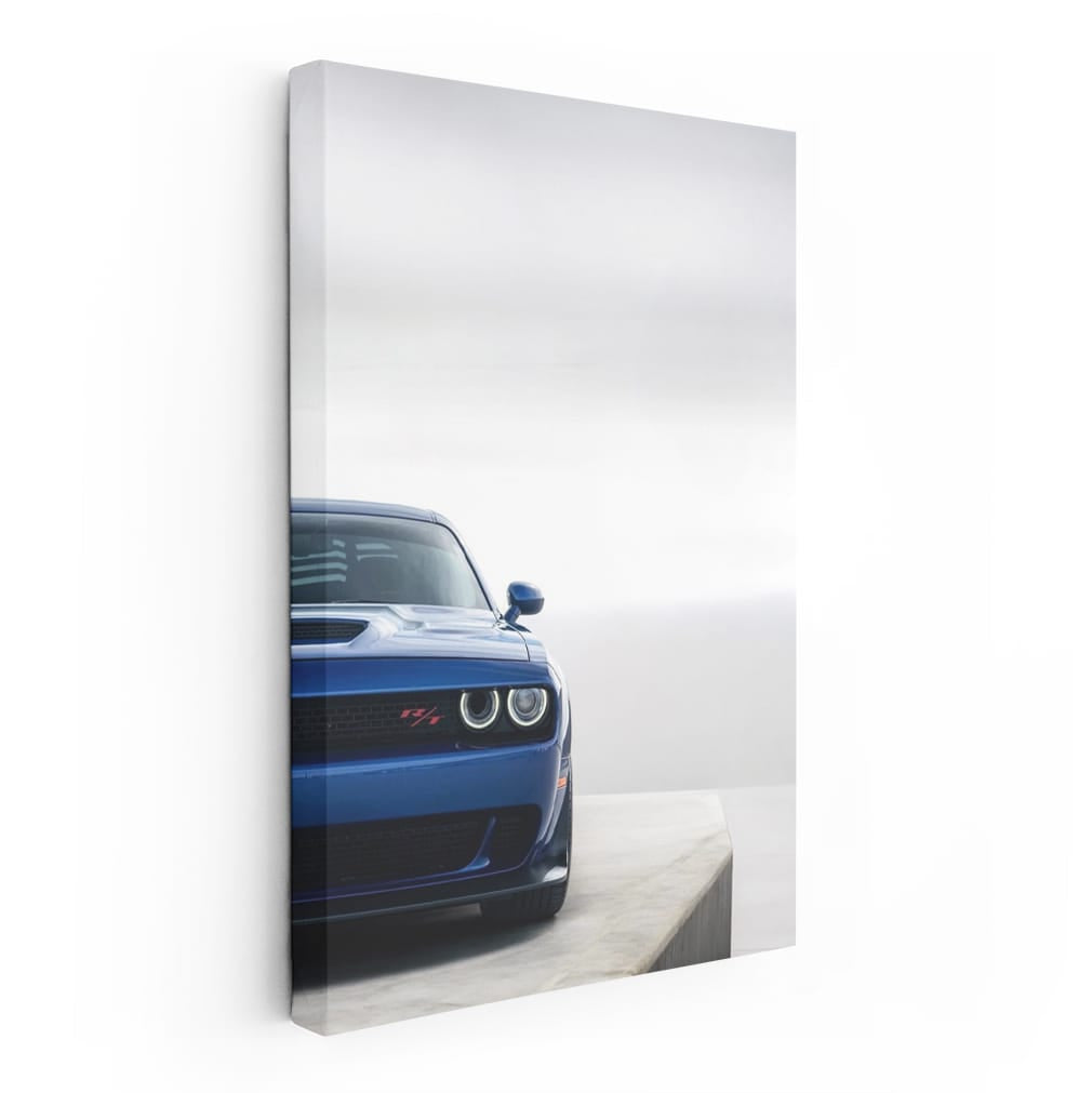 Blue Dodge Parking - Sleek and Stylish Ride!