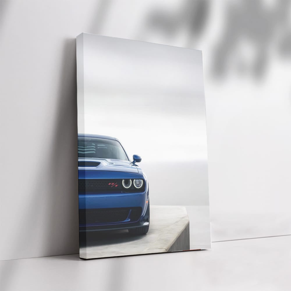 Blue Dodge Parking - Sleek and Stylish Ride!