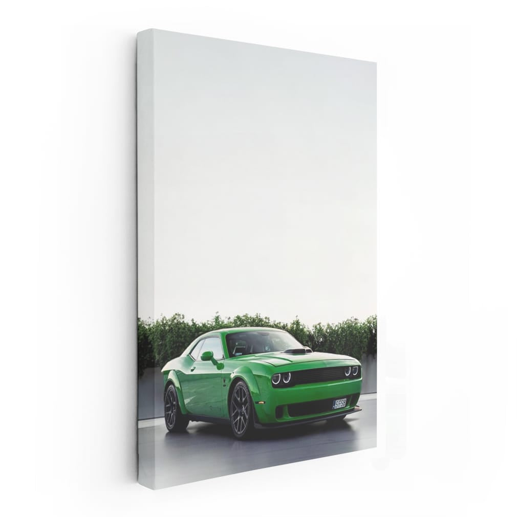 Dodge Green in Parking Lot - Eco-Friendly Style