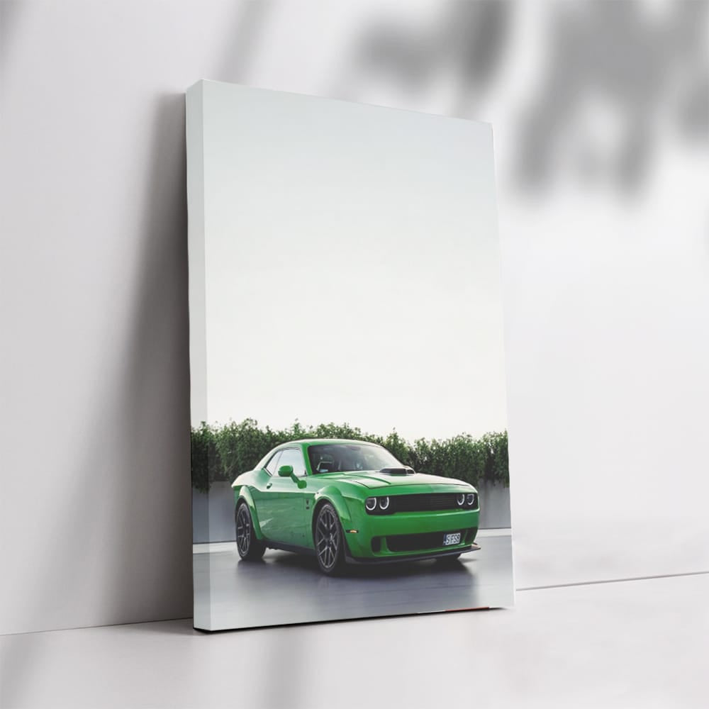 Dodge Green in Parking Lot - Eco-Friendly Style