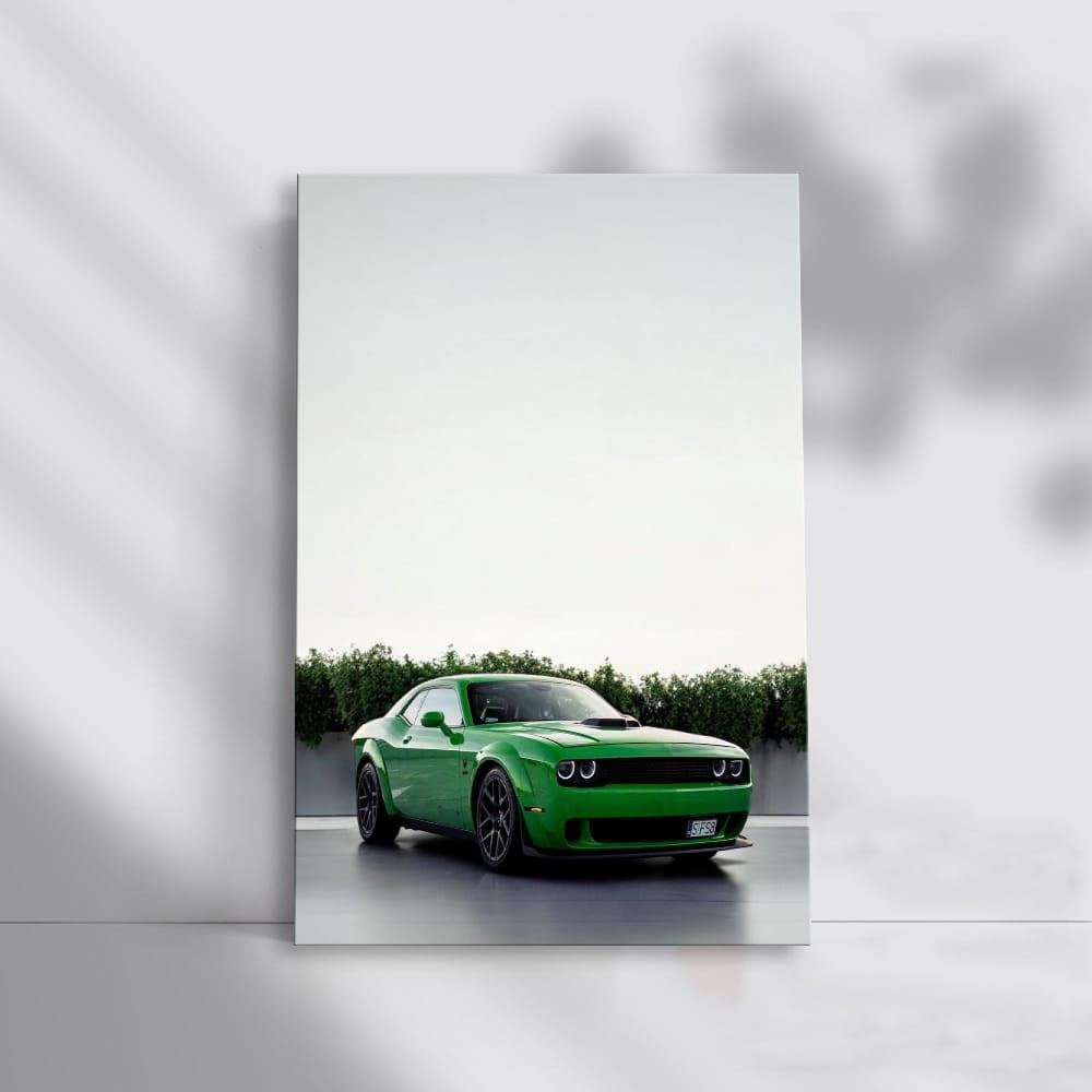 Dodge Green in Parking Lot - Eco-Friendly Style