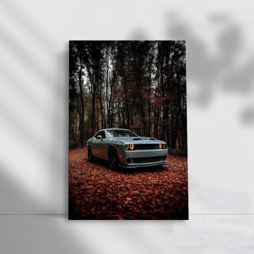 Grey Dodge in Autumn Woods - Rugged and Bold