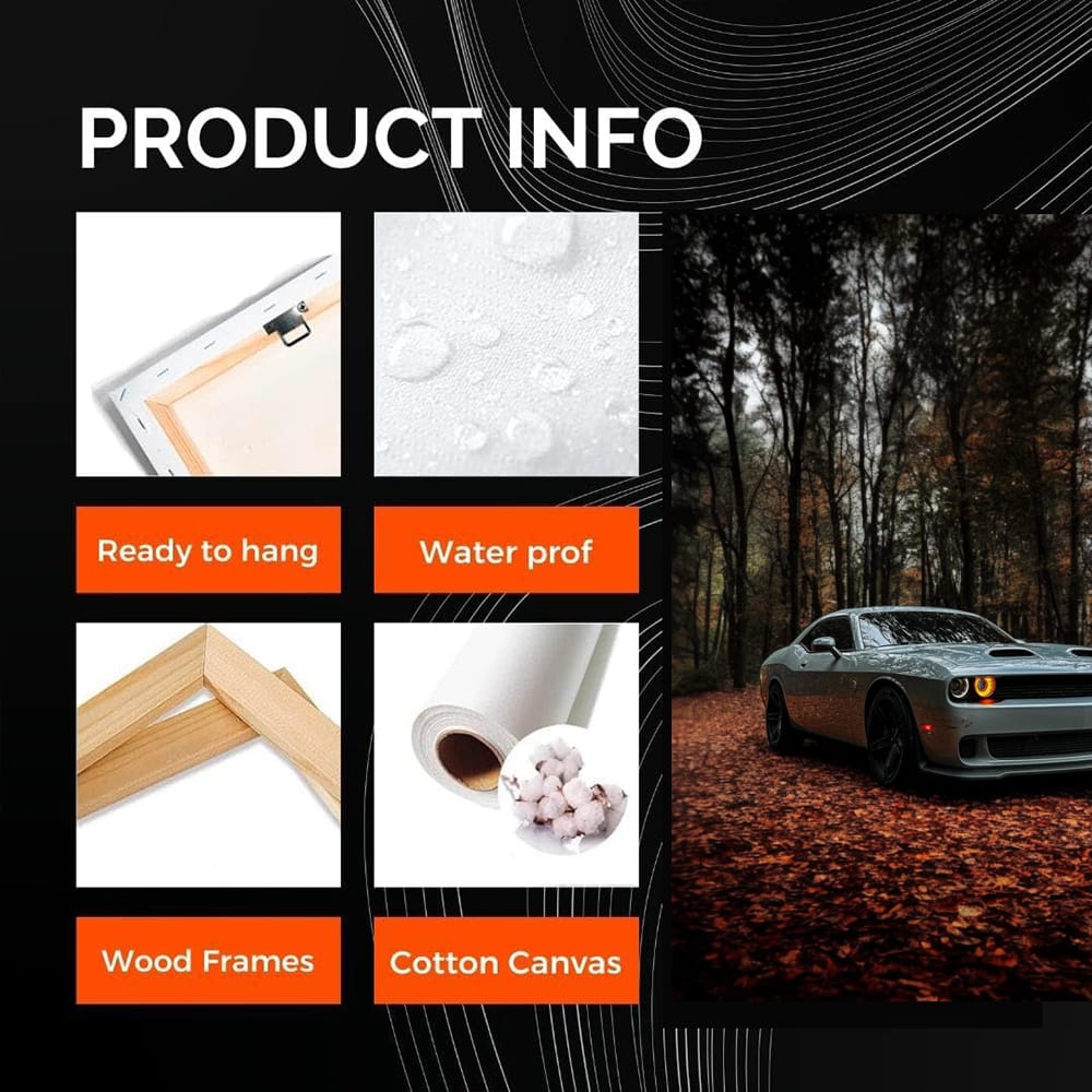 Grey Dodge in Autumn Woods - Rugged and Bold