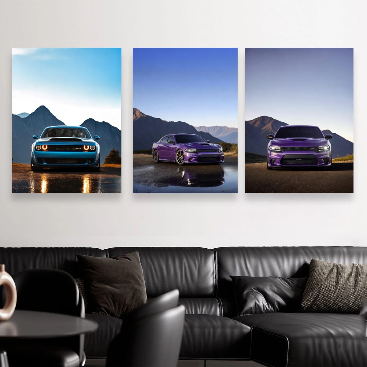 Dodge In Mountains Set of 3