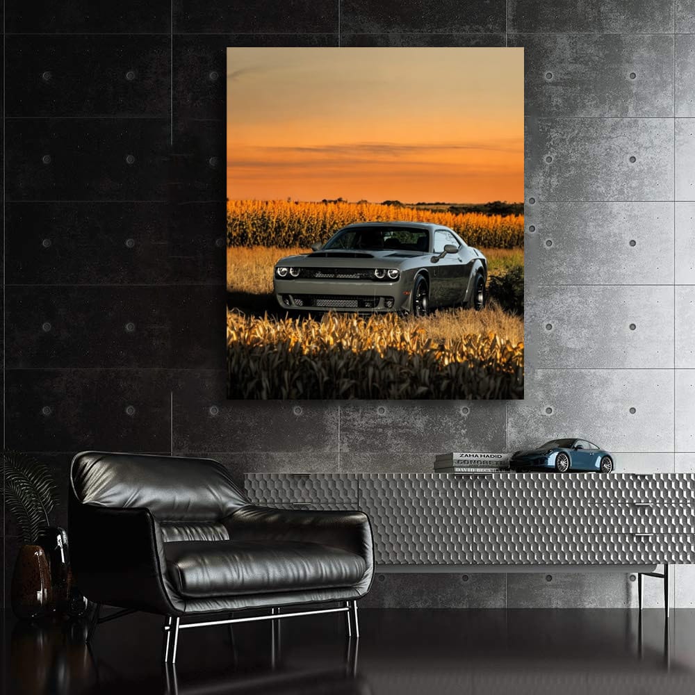 Dodge in Field - Rugged Adventure Awaits