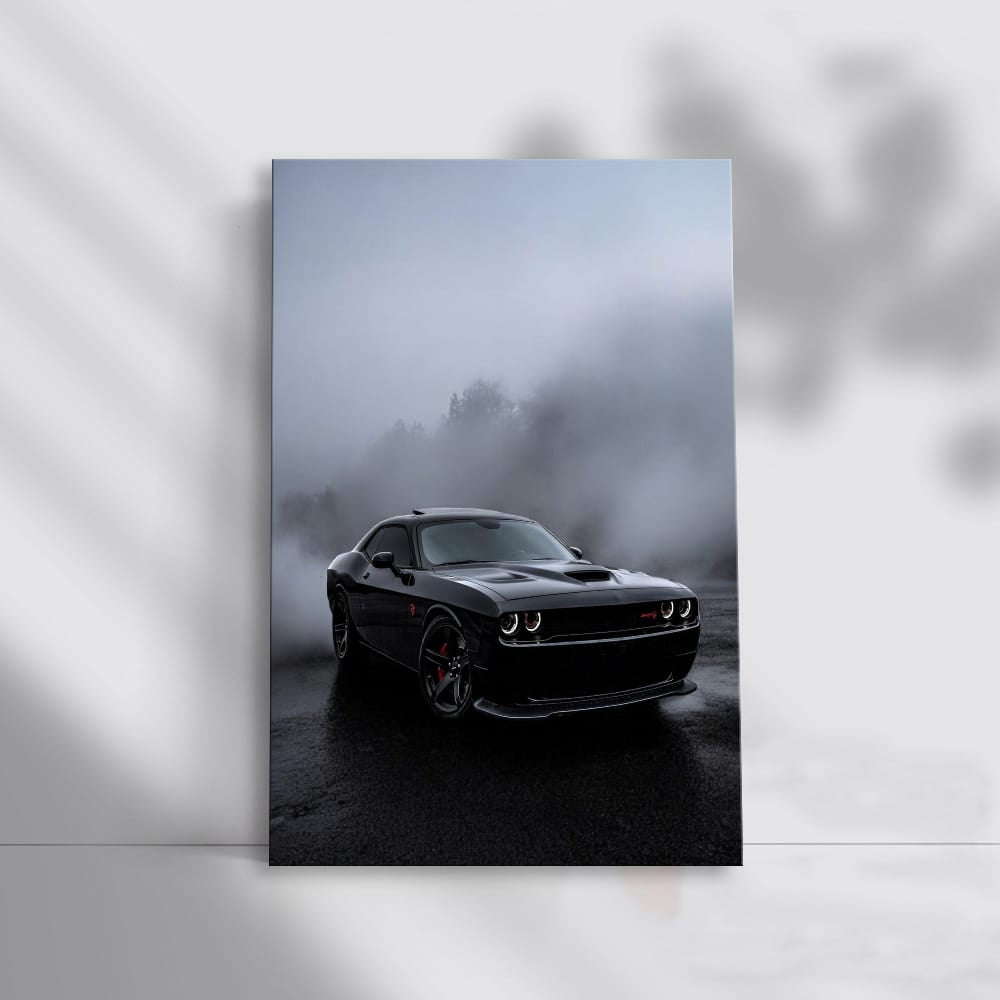 Dodge in Rainy Fog - Classic Elegance on Misty Day