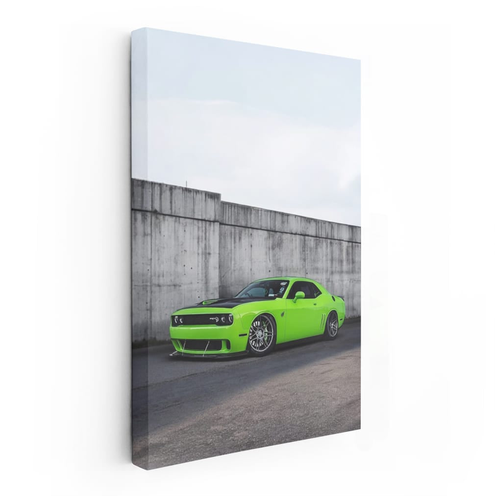 Dodge Lime Green by Wall - Bold and Daring Ride