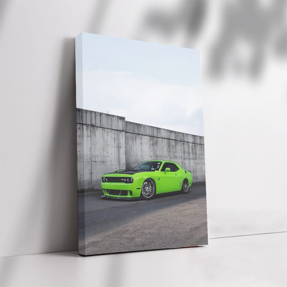 Dodge Lime Green by Wall - Bold and Daring Ride