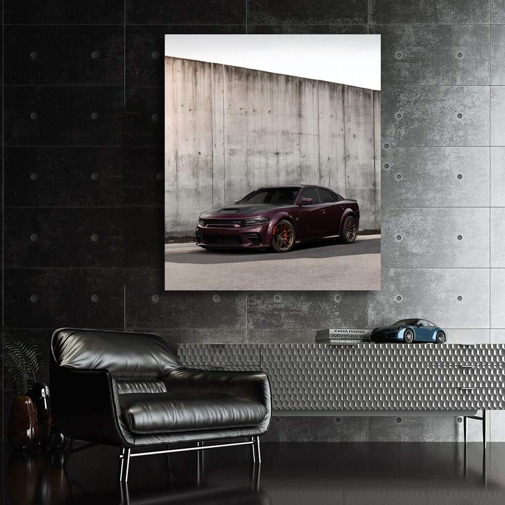 Dodge Beside Concrete Wall - Rugged and Resilient