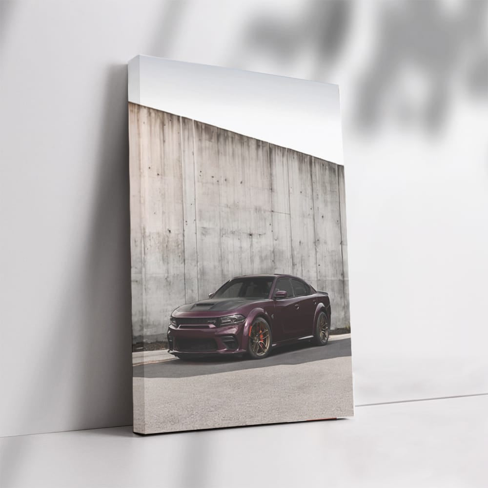 Dodge Beside Concrete Wall - Rugged and Resilient