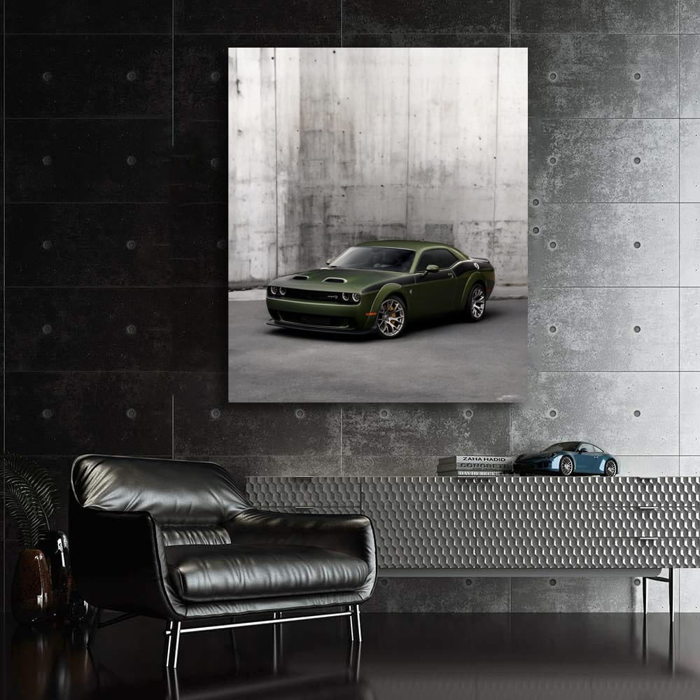 Dodge by Concrete Wall - Rugged and Reliable Ride