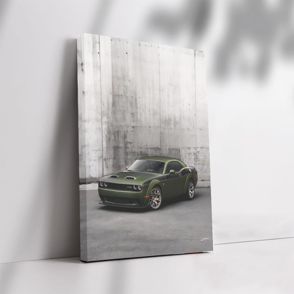 Dodge by Concrete Wall - Rugged and Reliable Ride