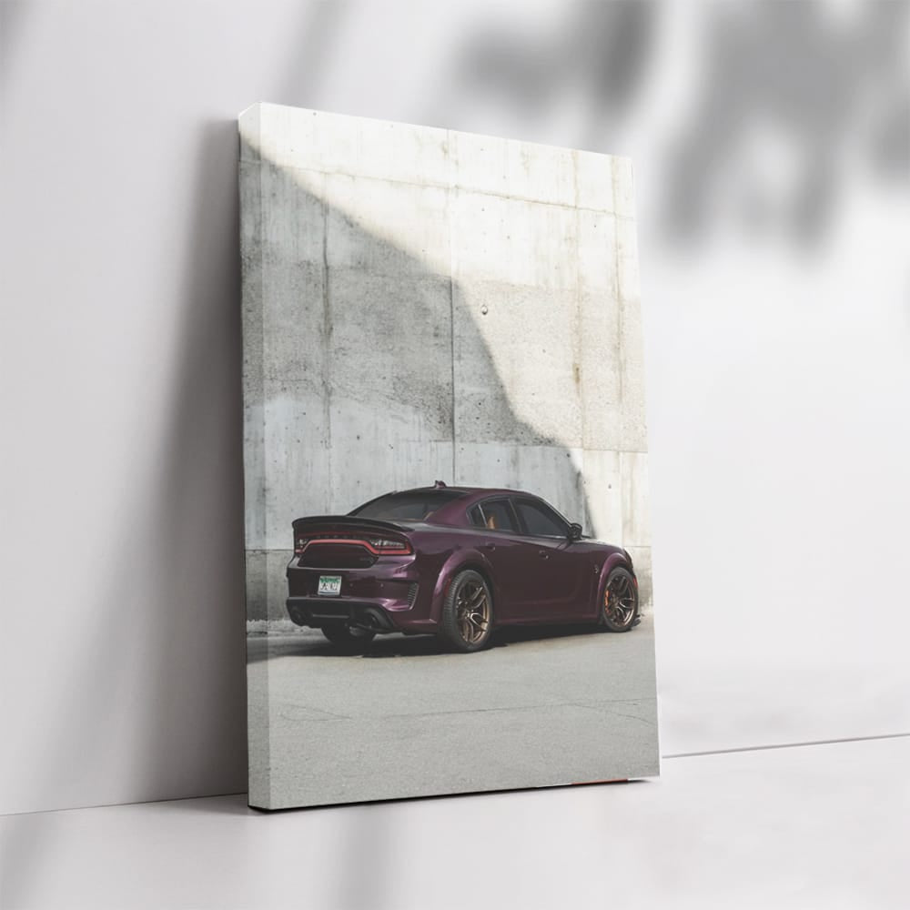 Dodge by Concrete Wall - Rugged and Reliable