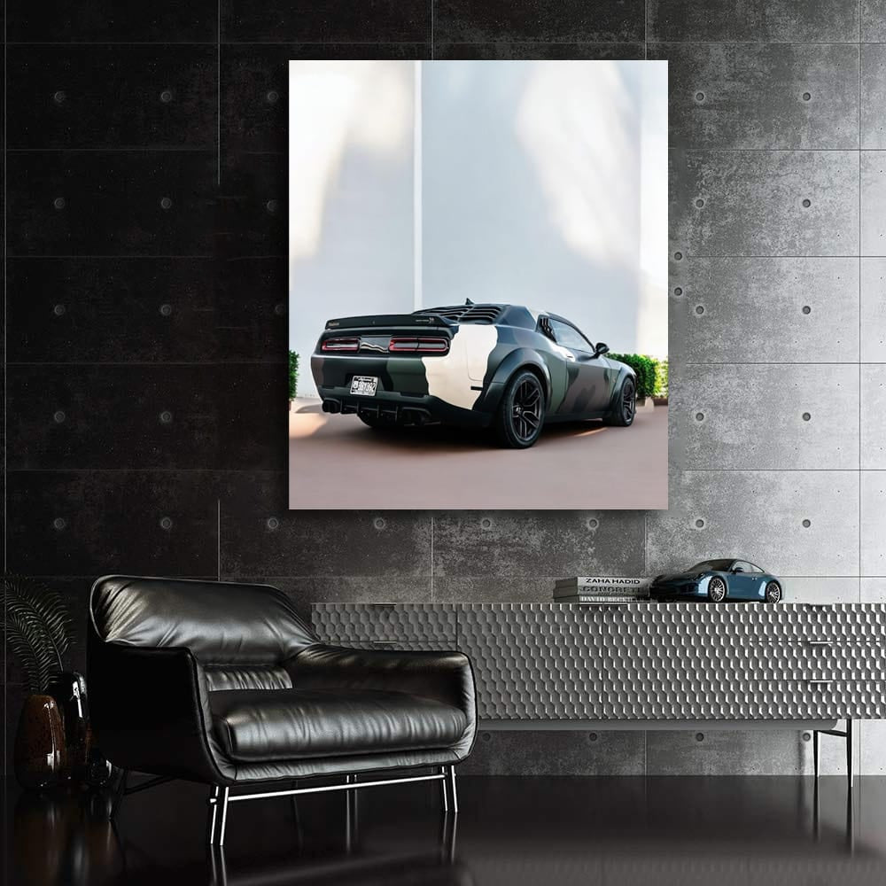 Dodge Parked Elegantly - Power Meets Style