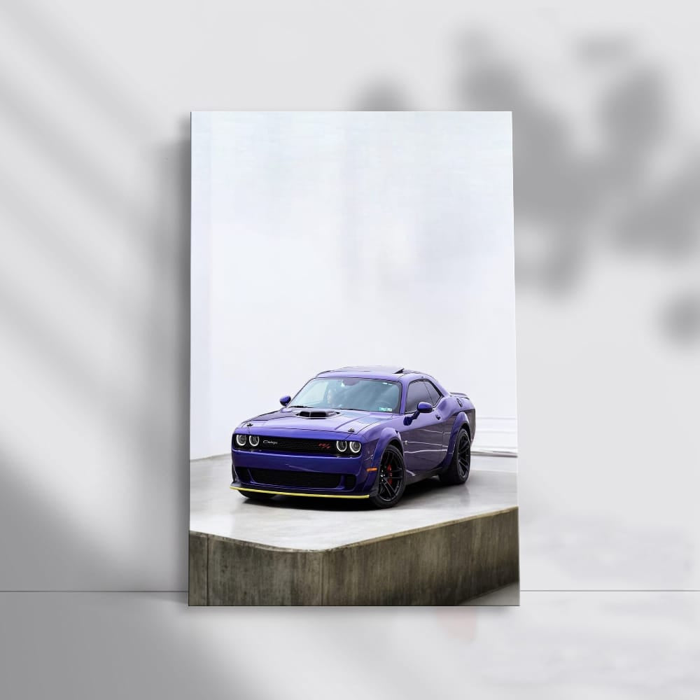 Purple Dodge Parking Perfection - Bold and Stylish