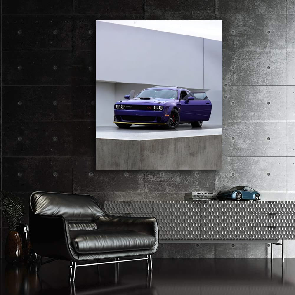 Dodge Purple Parking - Sleek and Stylish Ride