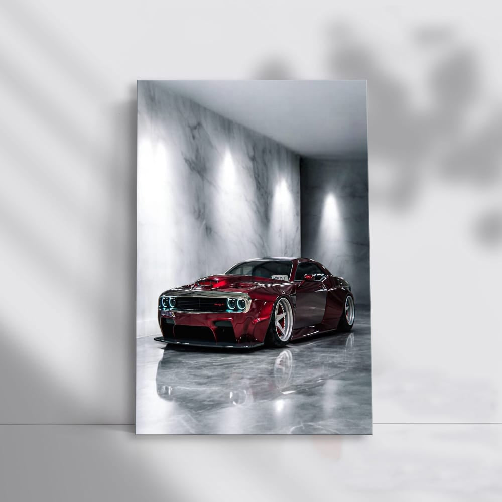 Red Dodge Marble - Sleek, Bold, and Powerful Design