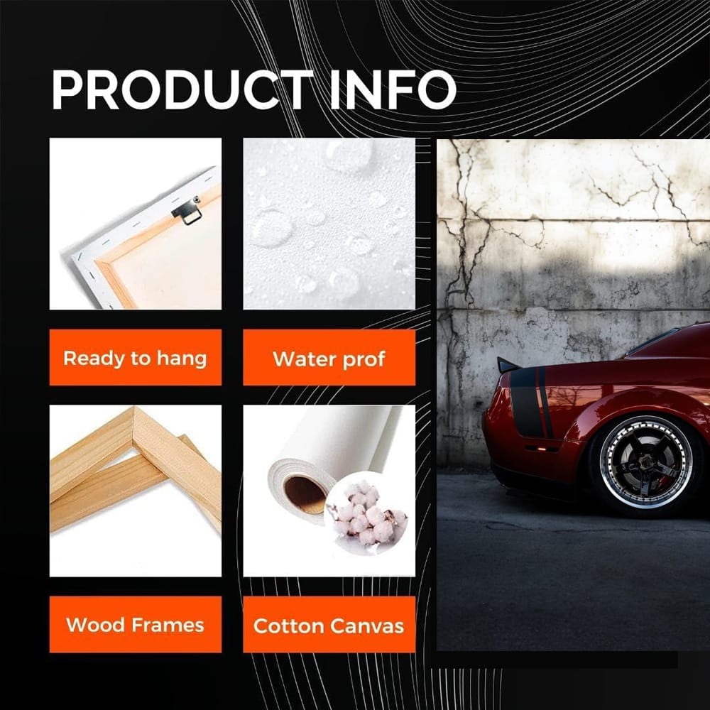 Red Dodge by Concrete Wall - Bold and Dynamic Design