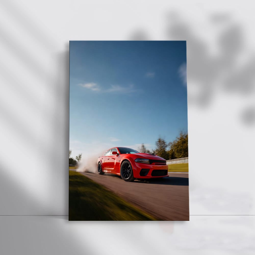 Red Dodge Cruising Road - 3: Bold and Powerful