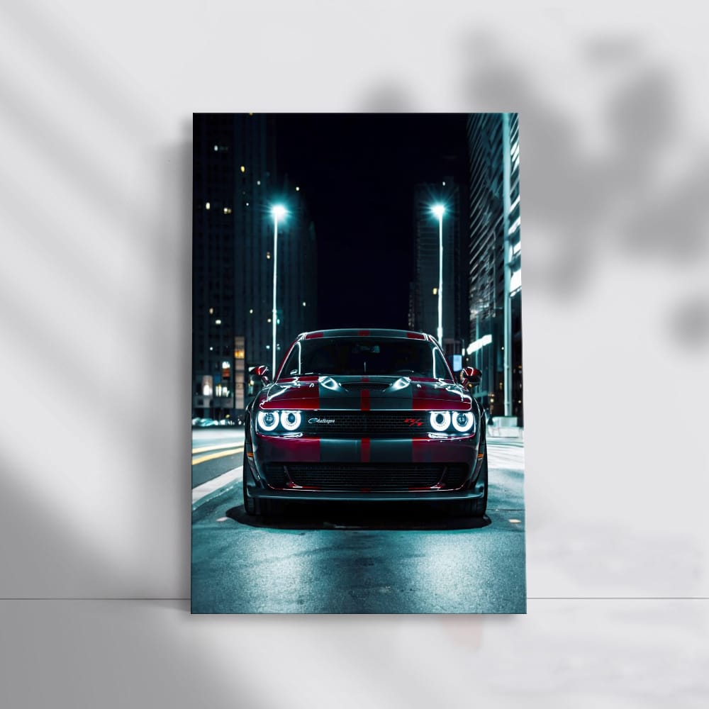 Nighttime Journey on Dodge Road - Power and Elegance