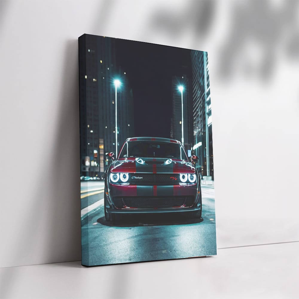 Nighttime Journey on Dodge Road - Power and Elegance