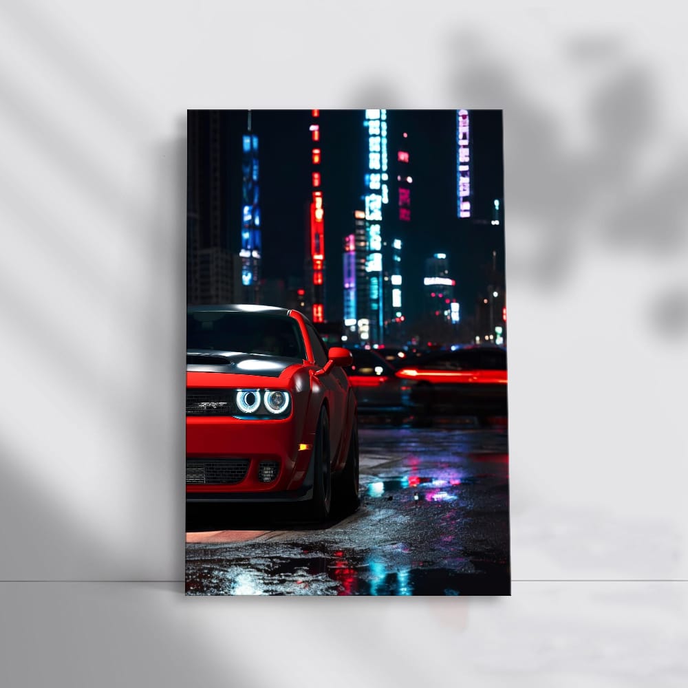Nighttime Drive on Dodge Road - Thrill in Motion