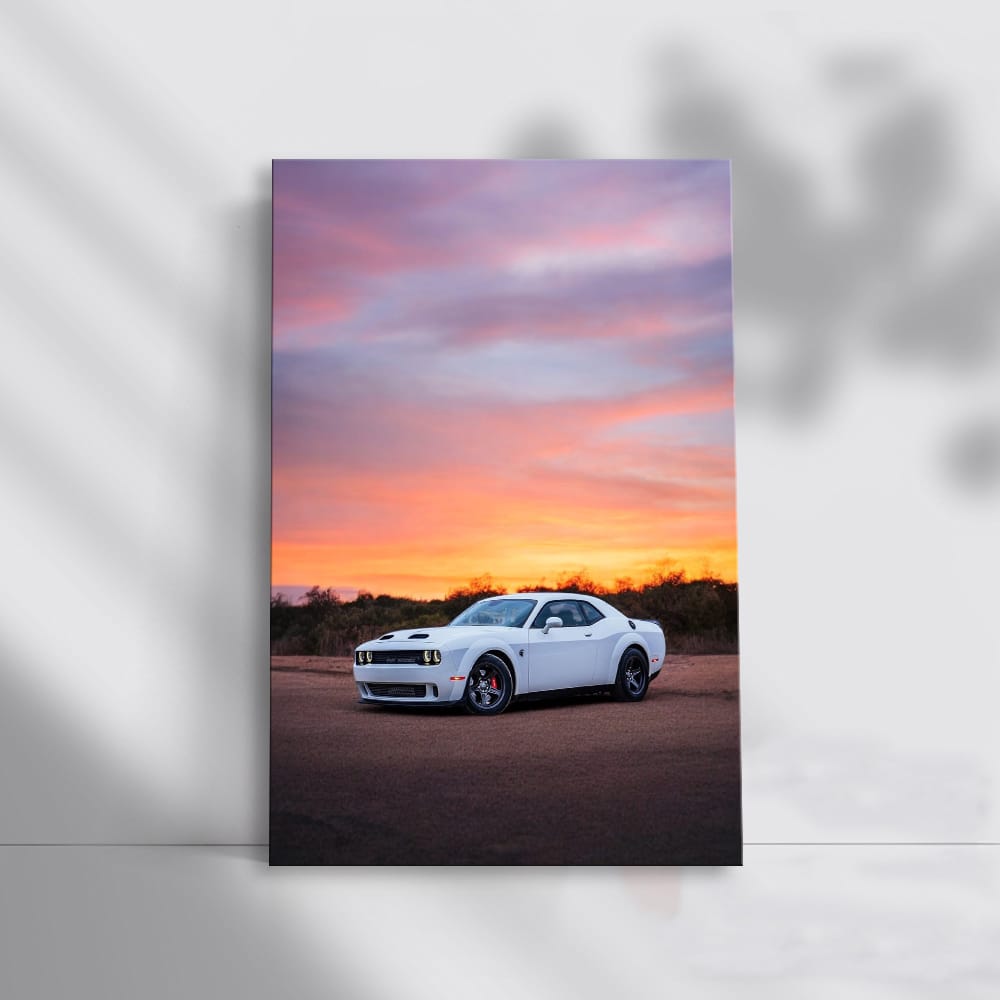 Sunset Over Dodge - Bold Elegance in Motion