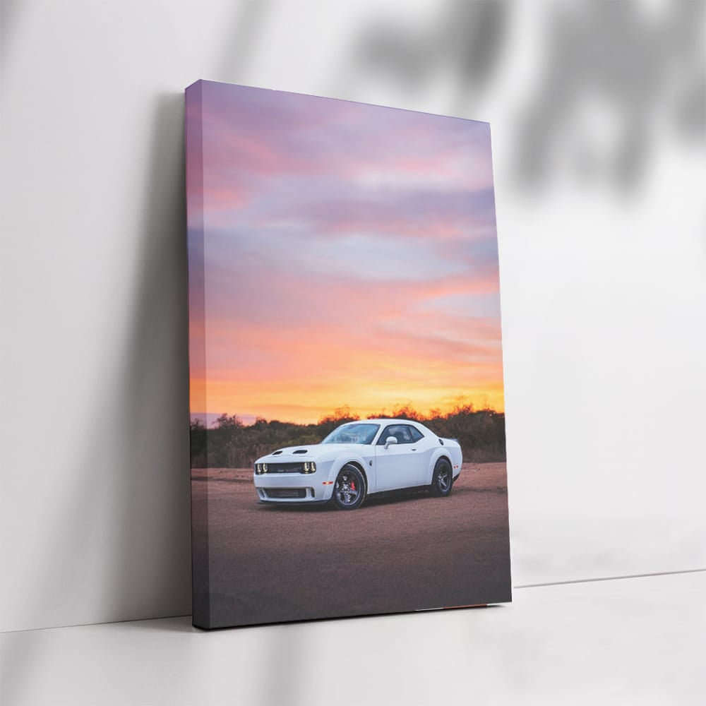 Sunset Over Dodge - Bold Elegance in Motion