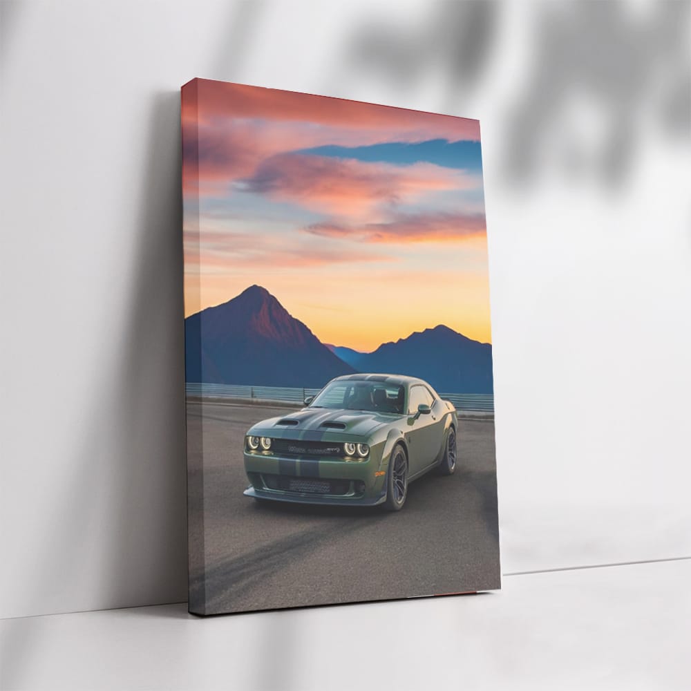 Dodge Sunset - Captivating Muscle in Motion