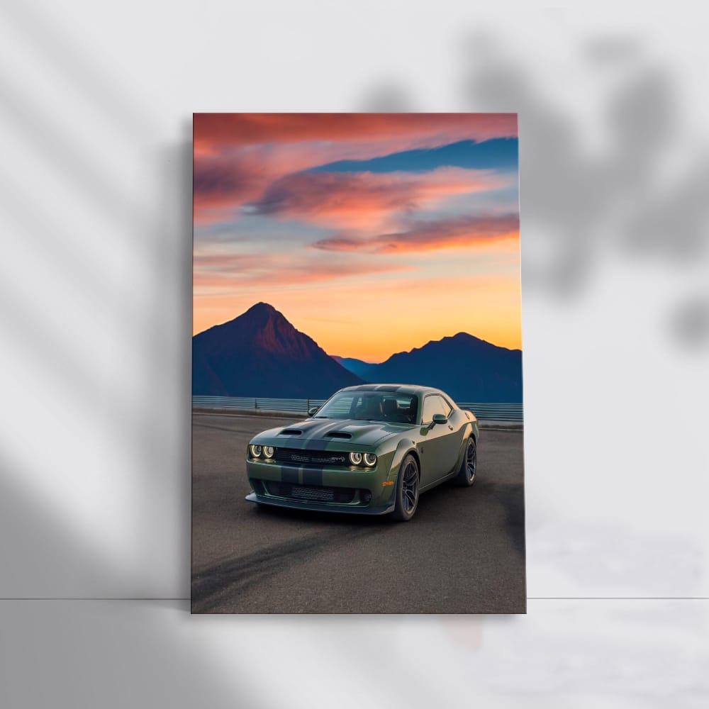 Dodge Sunset - Captivating Muscle in Motion