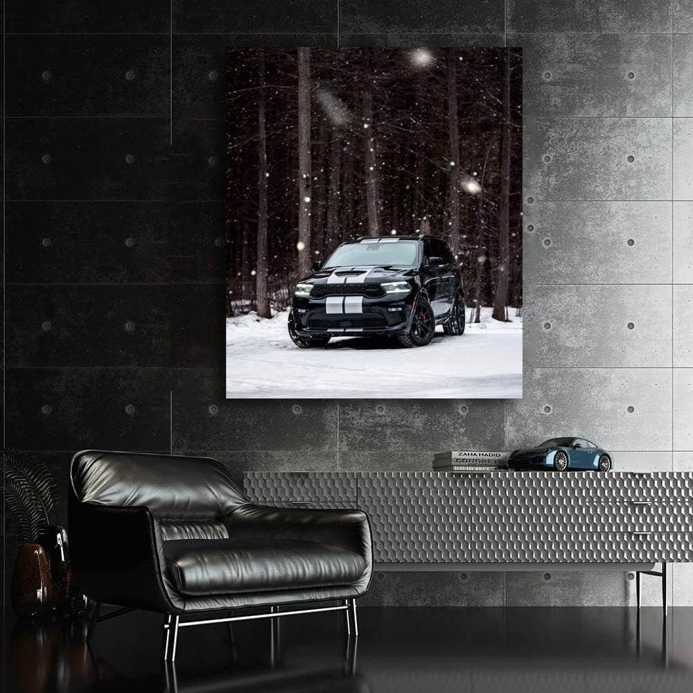 Dodge Durango Black in Snow - Rugged and Reliable Adventure