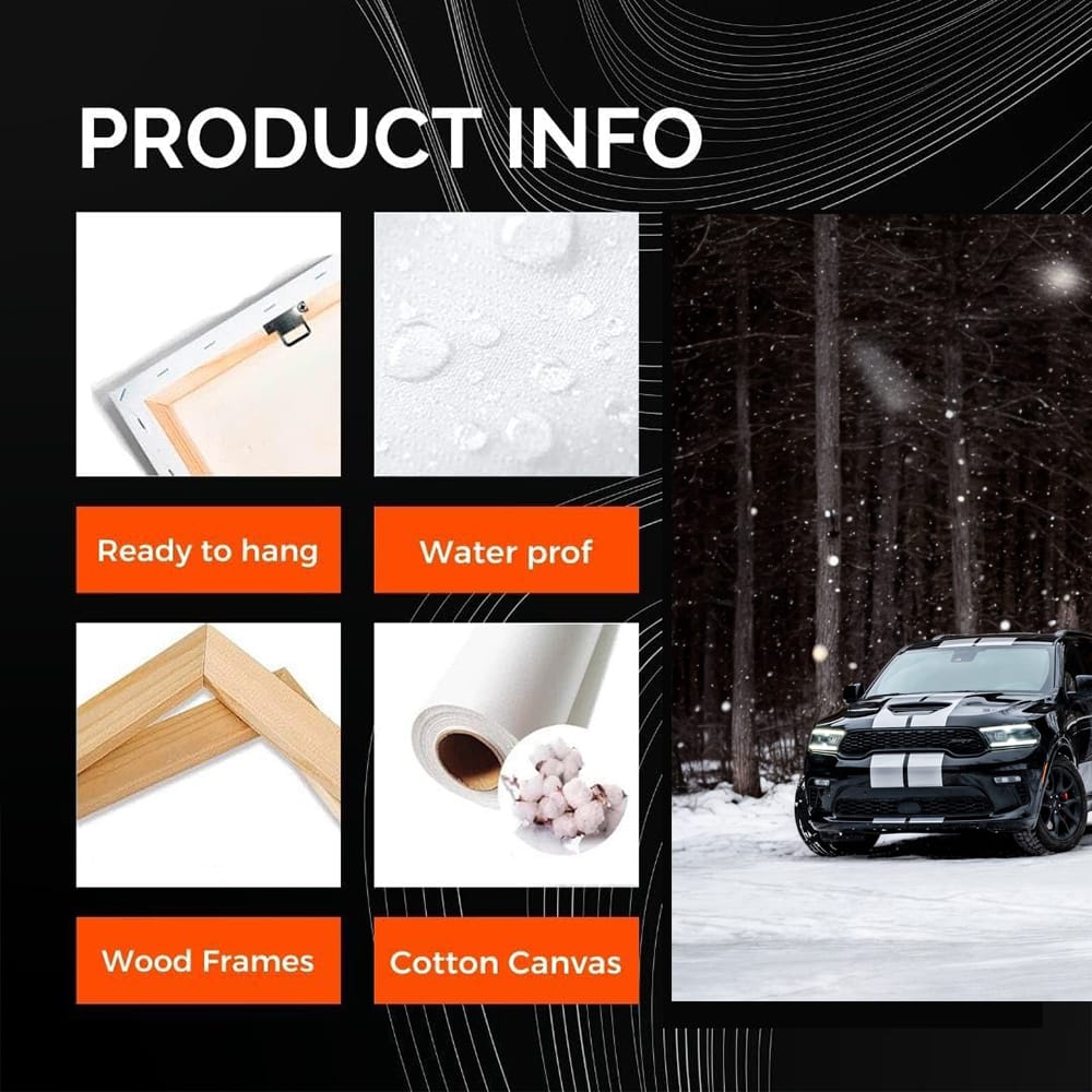 Dodge Durango Black in Snow - Rugged and Reliable Adventure