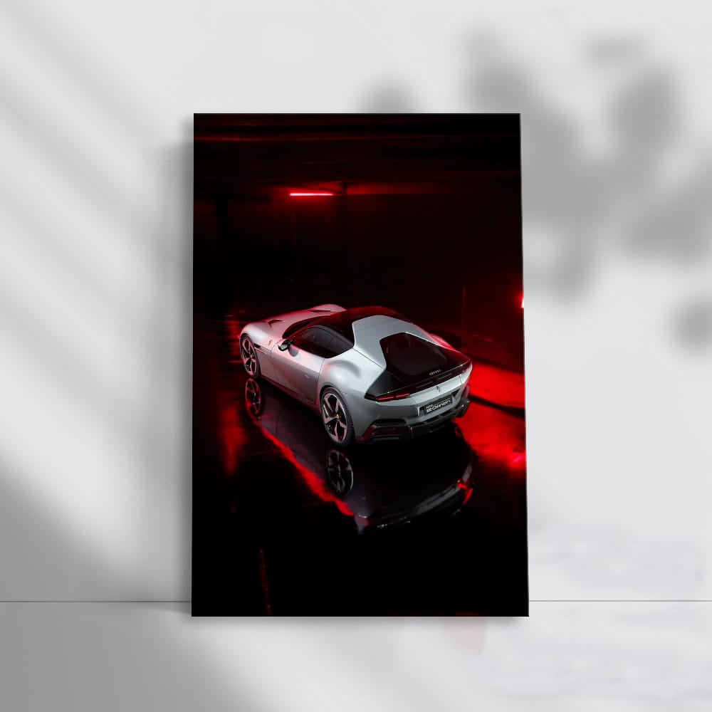 Ferrari 12 Cylinders in Red Rays - Legacy of Speed
