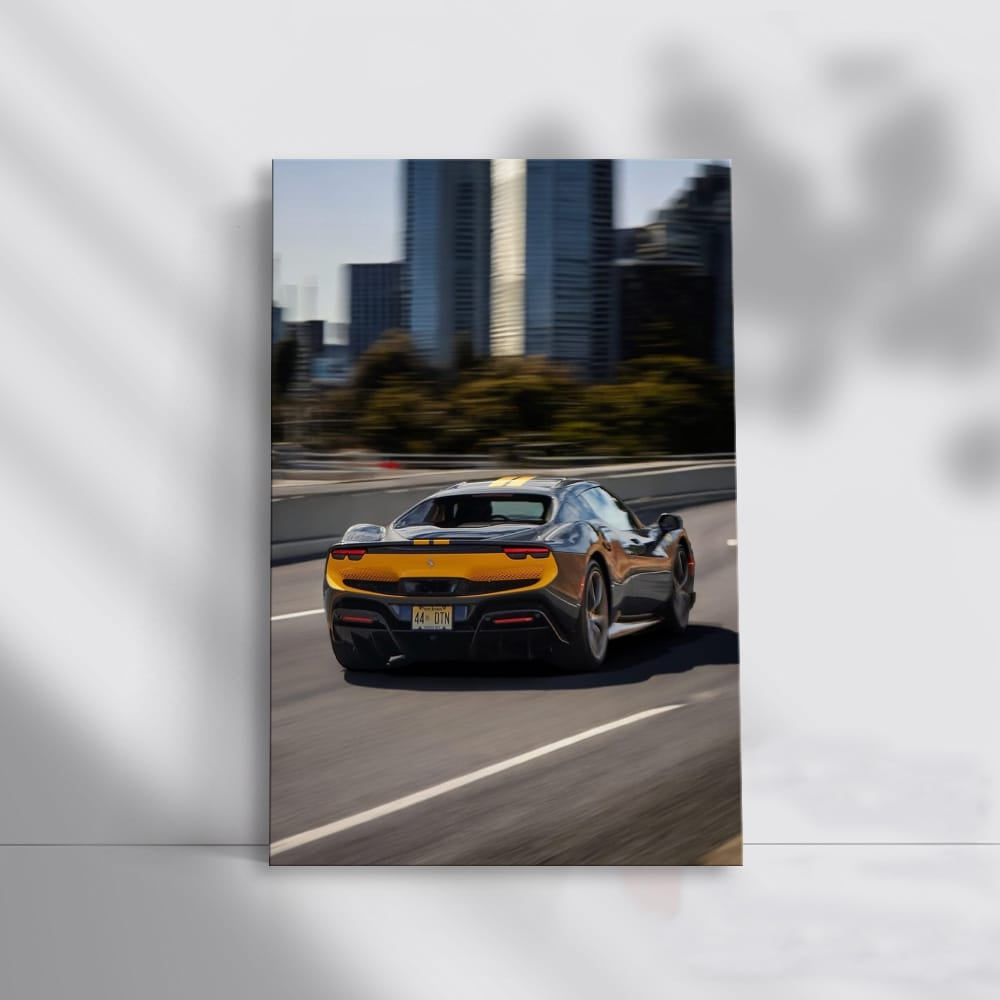 Ferrari 296 GTB Cruising: Elegance Meets Power on Road
