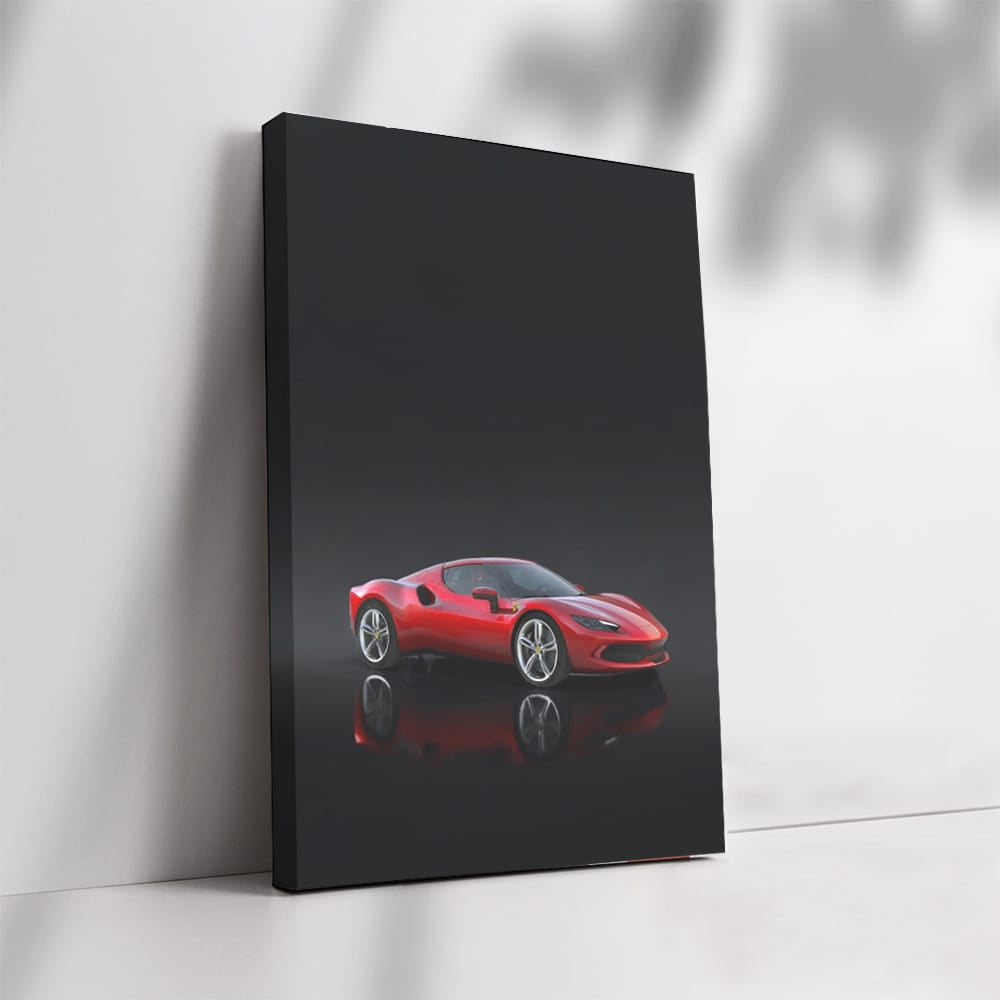 Ferrari 296 GTB in Red - Parked Elegance and Power