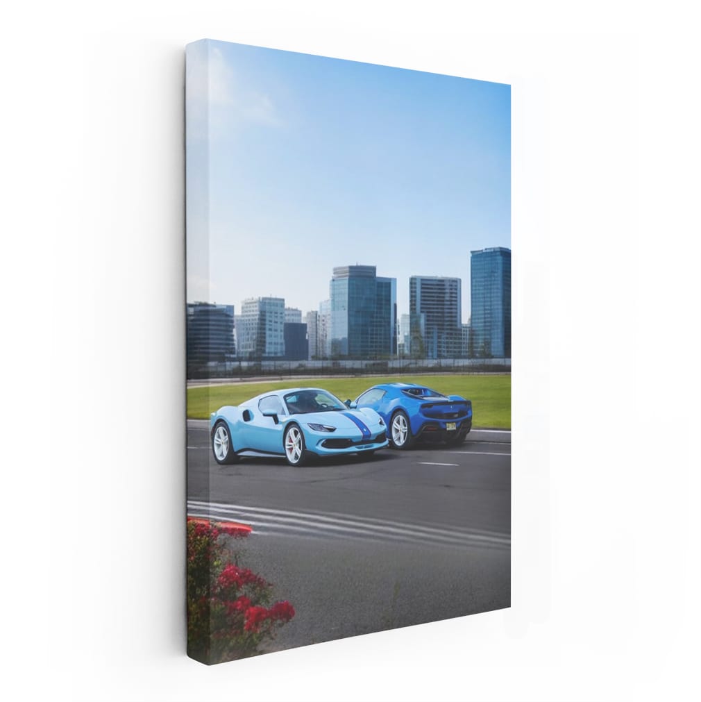 Ferrari 296 GTS in Urban Setting - Fusion of Power and Elegance