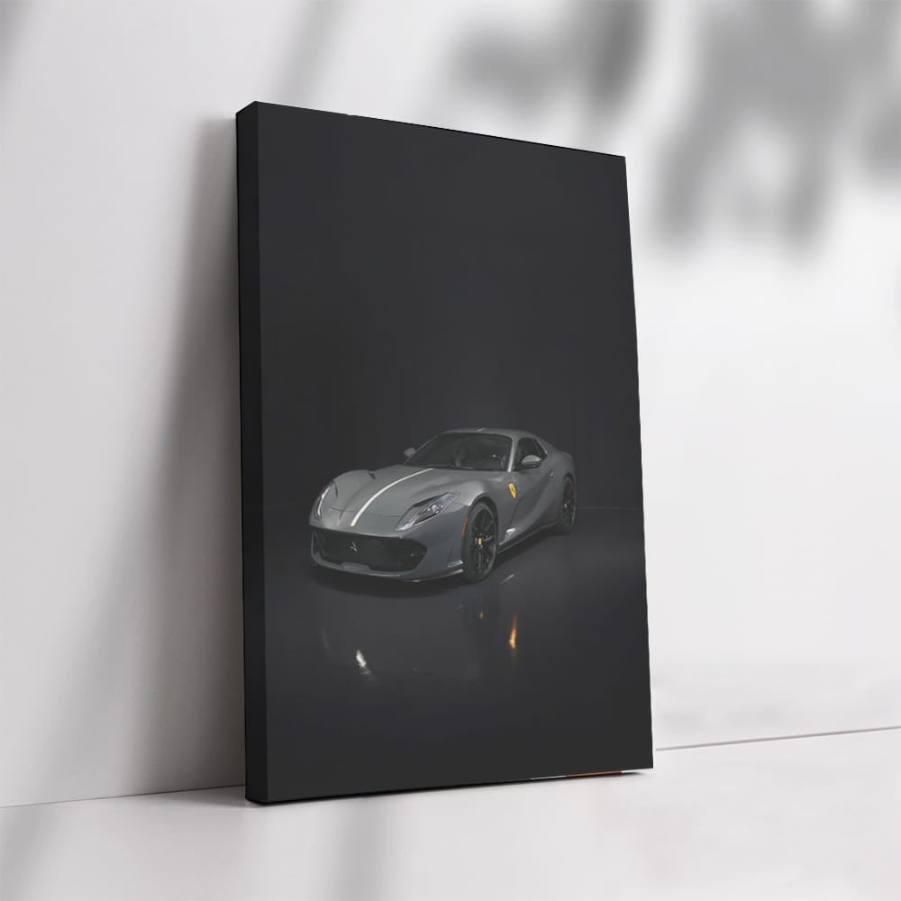 Ferrari 812 GTS in Dimly Lit Parking Lot - Power Meets Elegance
