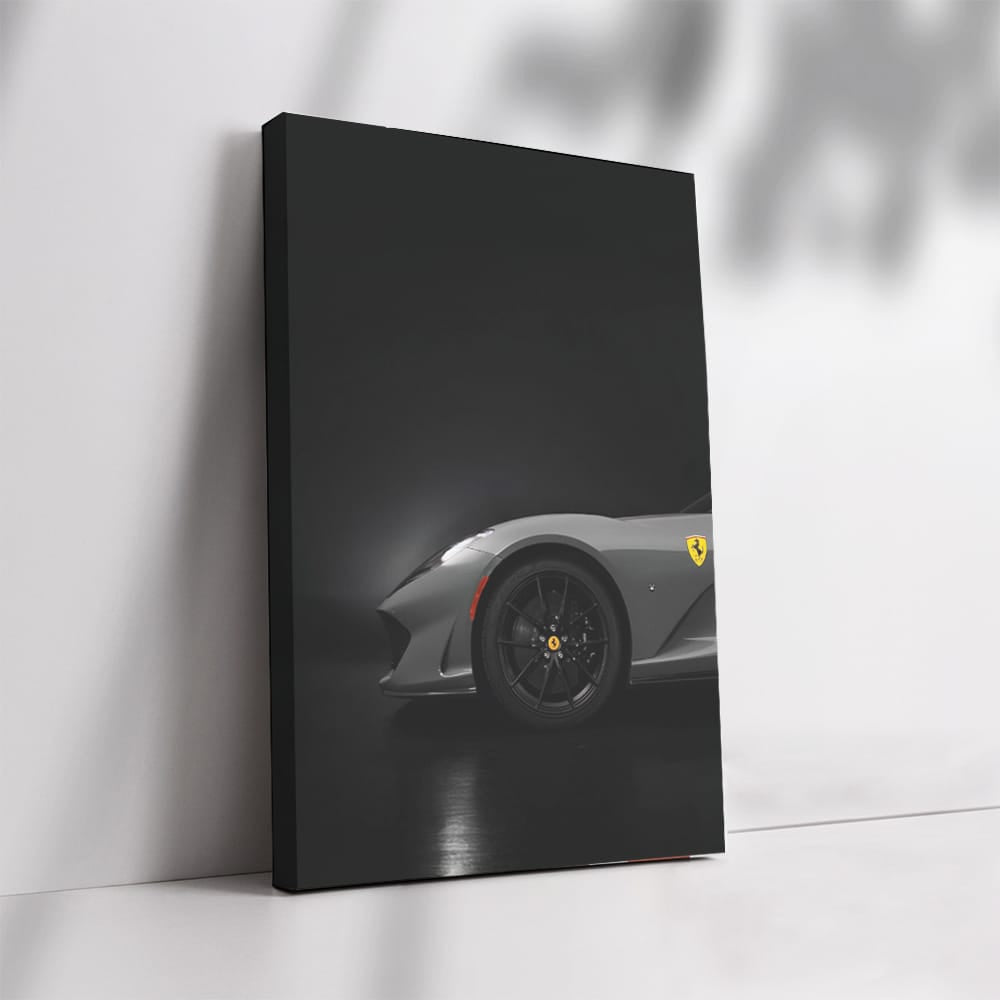 Ferrari 812 GTS in Dim Parking Lot - Power Meets Elegance