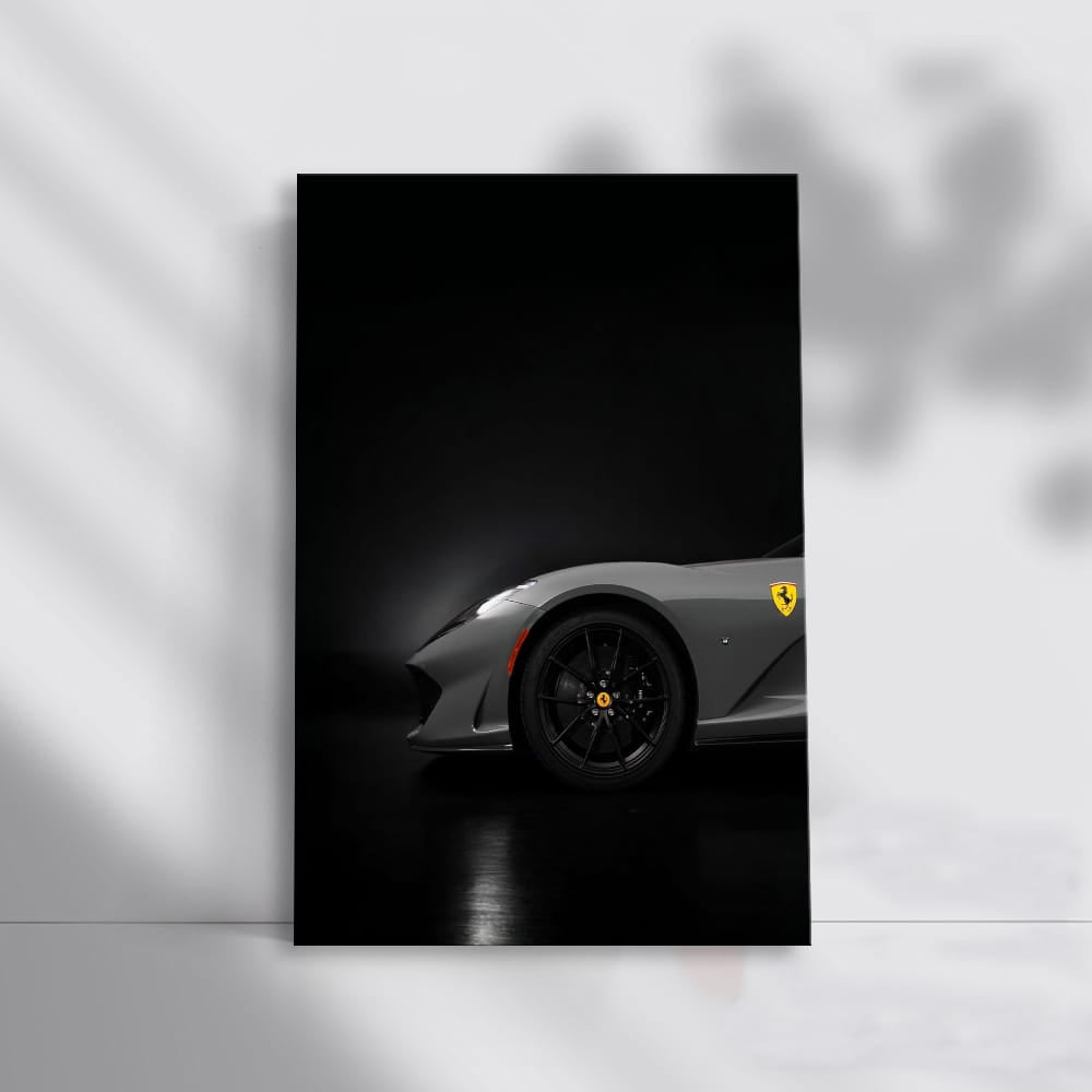 Ferrari 812 GTS in Dim Parking Lot - Power Meets Elegance
