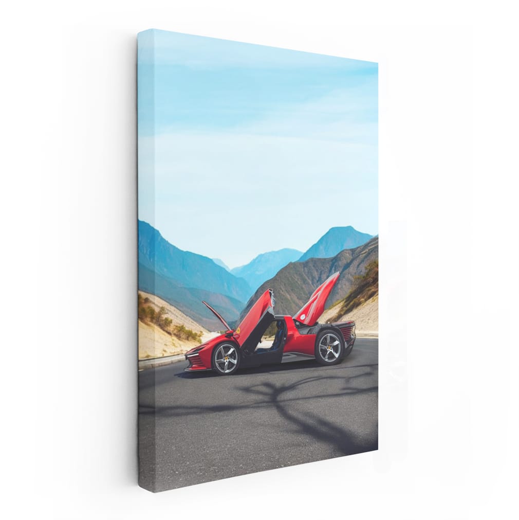 Ferrari Daytona SP3 in Red - Masterpiece in Mountains