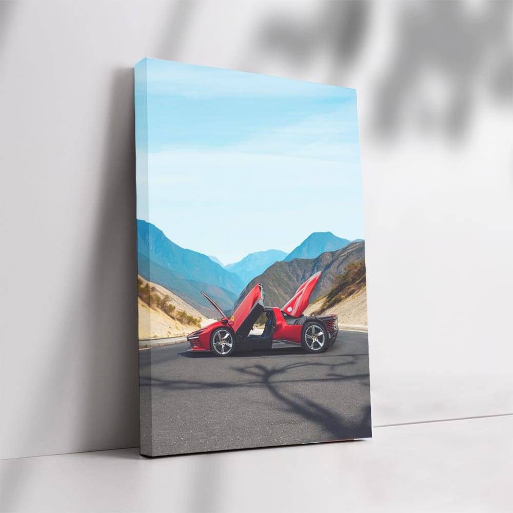Ferrari Daytona SP3 in Red - Masterpiece in Mountains