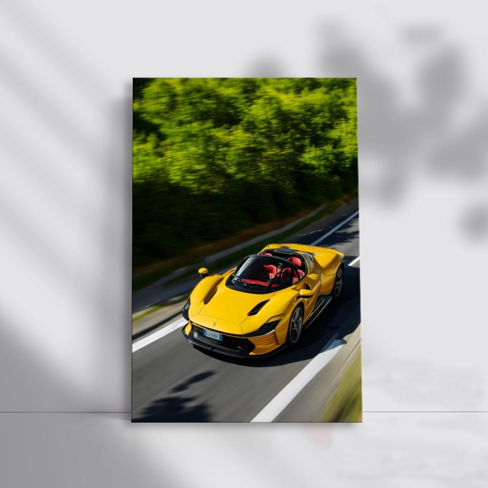 Ferrari Daytona SP3 in Yellow - Road Icon of Speed