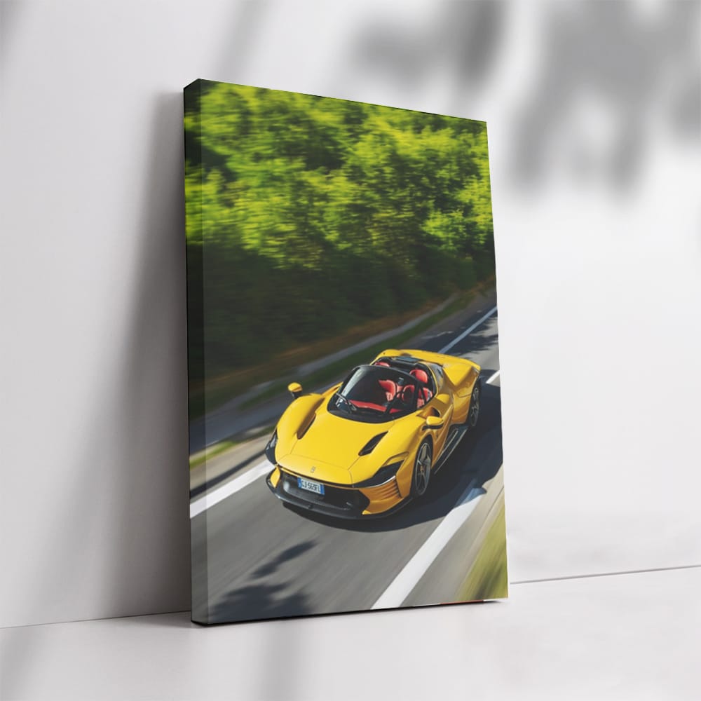 Ferrari Daytona SP3 in Yellow - Road Icon of Speed