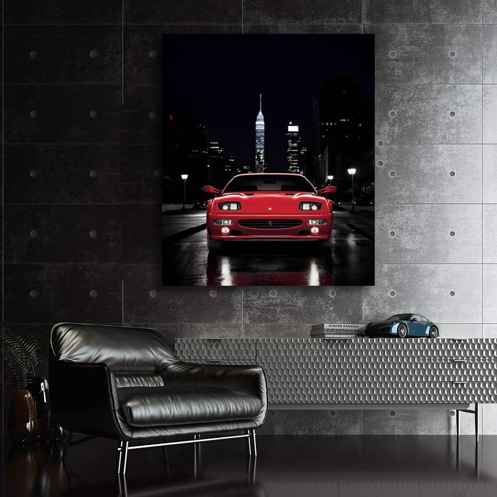 Ferrari F512 M in Night City - Timeless Elegance & Speed