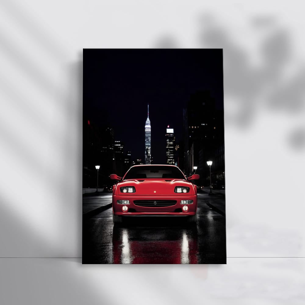 Ferrari F512 M in Night City - Timeless Elegance & Speed