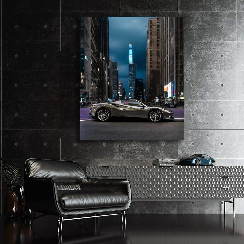 Ferrari F8 Spider in Cityscape - Speed Meets Elegance