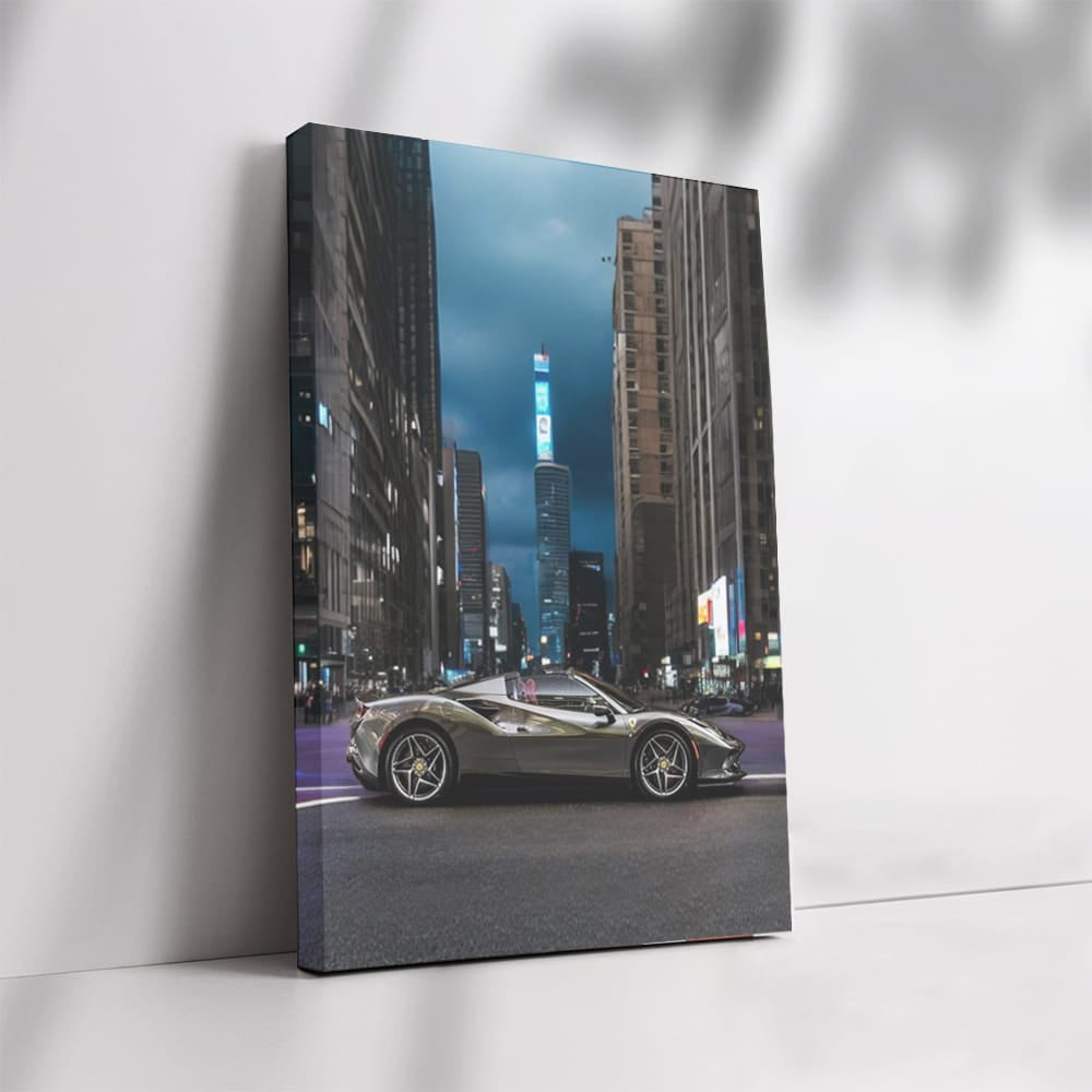 Ferrari F8 Spider in Cityscape - Speed Meets Elegance