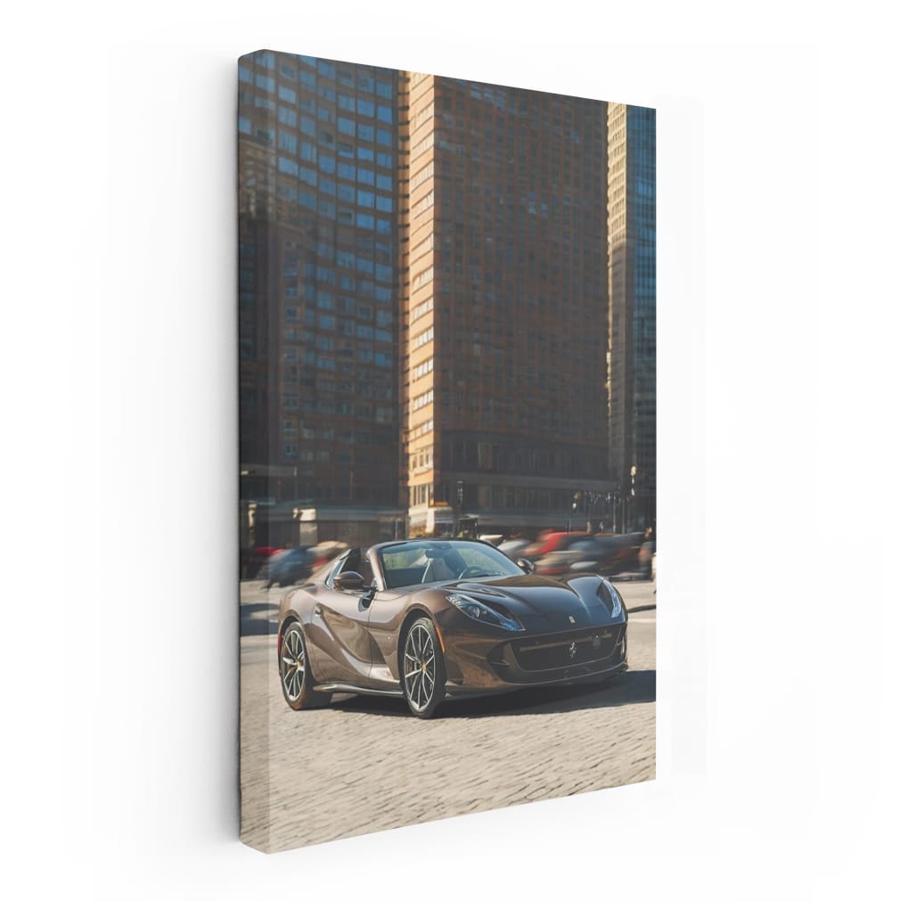 Ferrari F8 Spider in Cityscape - Performance and Elegance